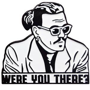 JOHNNY DEPP "WERE YOU THERE” OIL DRIPPED ENAMEL PIN LAPEL PIN BROOCH NWT